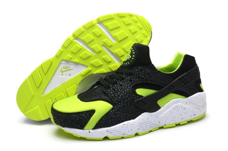 huarache homme noir et vert